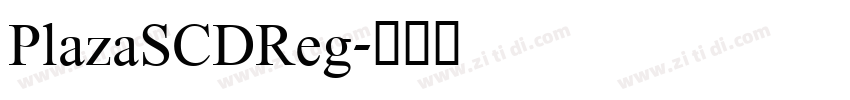 PlazaSCDReg字体转换