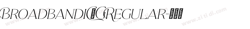 BroadbandiC】GRegular字体转换