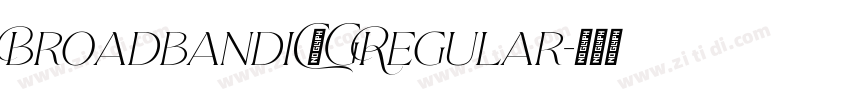 BroadbandiC】GRegular字体转换