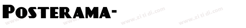 Posterama字体转换