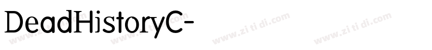 DeadHistoryC字体转换