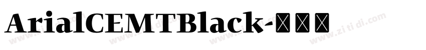 ArialCEMTBlack字体转换