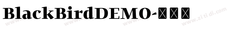 BlackBirdDEMO字体转换