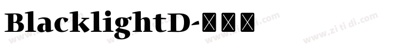 BlacklightD字体转换