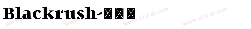 Blackrush字体转换
