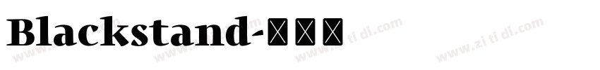 Blackstand字体转换