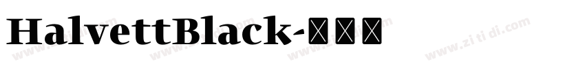 HalvettBlack字体转换