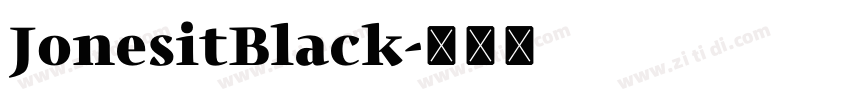 JonesitBlack字体转换