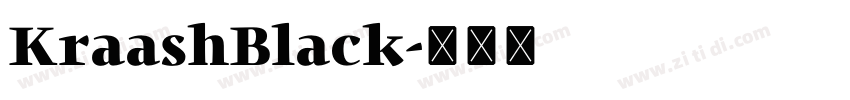 KraashBlack字体转换