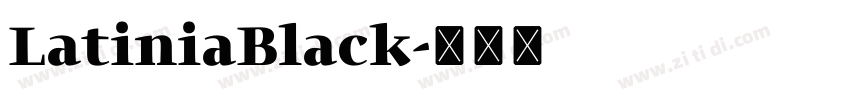LatiniaBlack字体转换