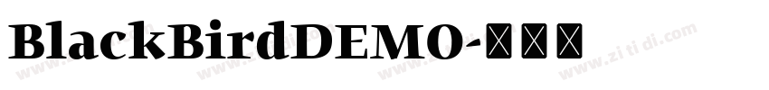BlackBirdDEMO字体转换