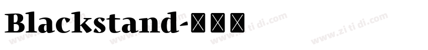 Blackstand字体转换