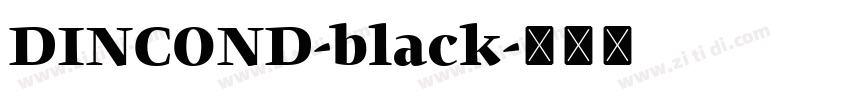DINCOND-black字体转换