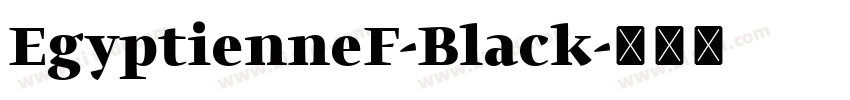 EgyptienneF-Black字体转换