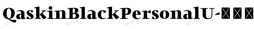 QaskinBlackPersonalU字体转换