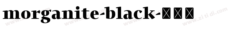 morganite-black字体转换