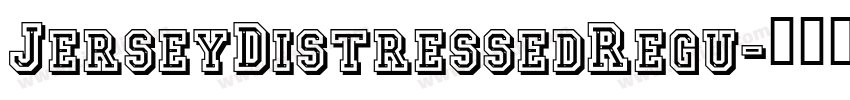 JerseyDistressedRegu字体转换
