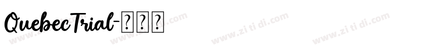 QuebecTrial字体转换