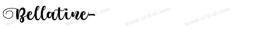 Bellatine字体转换