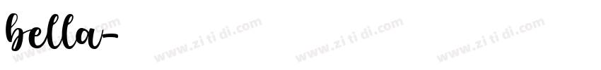 bella字体转换