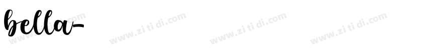 bella字体转换