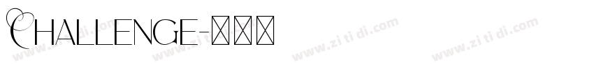 Challenge字体转换
