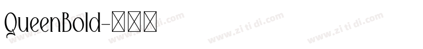 QueenBold字体转换