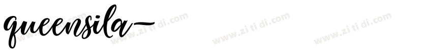queensila字体转换