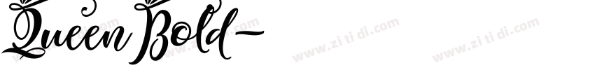 QueenBold字体转换