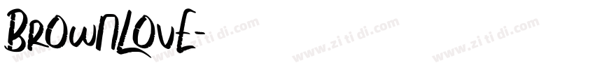 BrownLove字体转换
