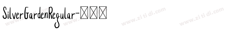 SilverGardenRegular字体转换
