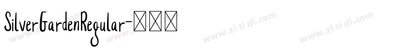 SilverGardenRegular字体转换