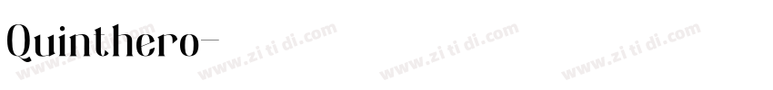 Quinthero字体转换