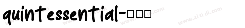 quintessential字体转换