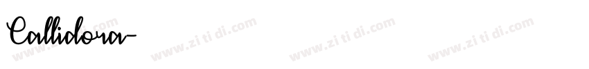 Callidora字体转换