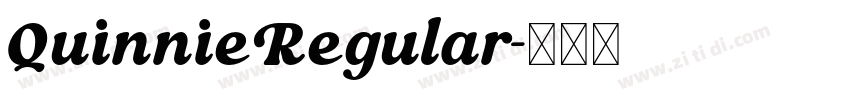 QuinnieRegular字体转换