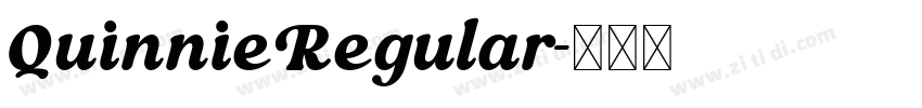 QuinnieRegular字体转换