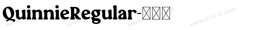 QuinnieRegular字体转换