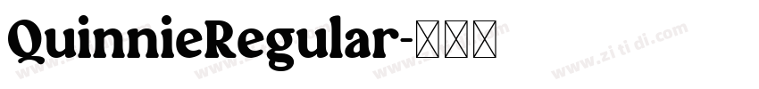 QuinnieRegular字体转换