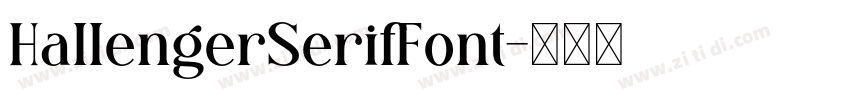 HallengerSerifFont字体转换 HallengerSerifFont字体转换