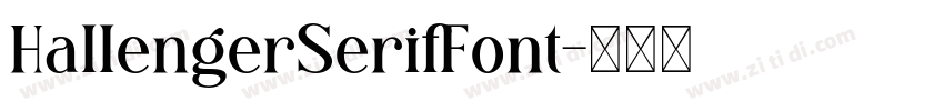 HallengerSerifFont字体转换 HallengerSerifFont字体转换
