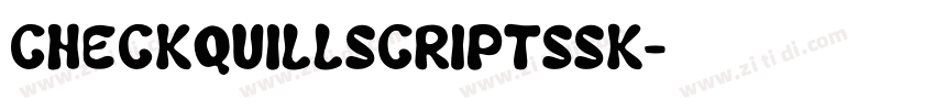 CheckQuillScriptSSK字体转换