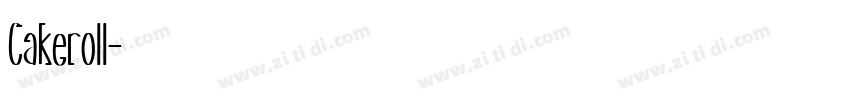 Cakeroll字体转换
