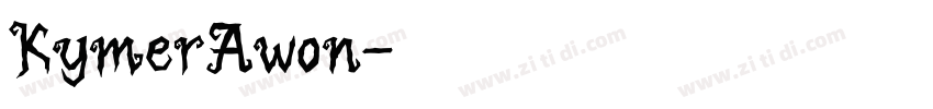 KymerAwon字体转换