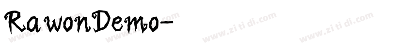 RawonDemo字体转换