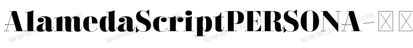 AlamedaScriptPERSONA字体转换