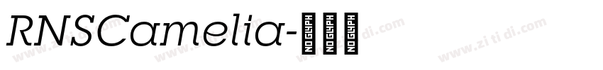RNSCamelia字体转换