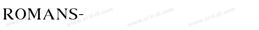 RomanS字体转换