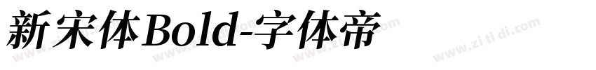 新宋体Bold字体转换