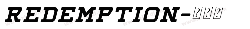 redemption字体转换